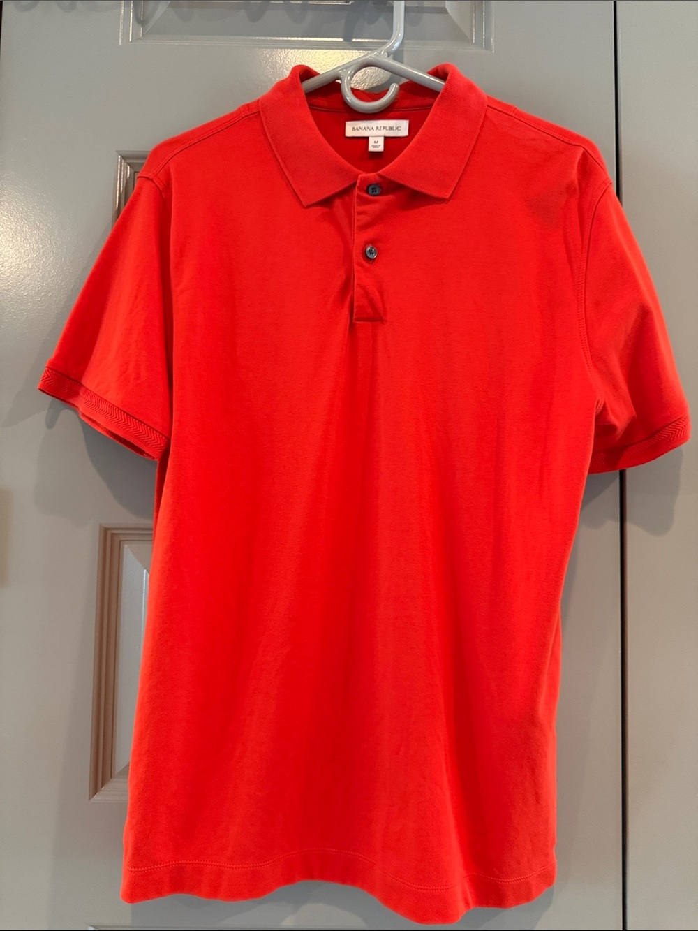 Banana Republic Men's Orange Polo Golf Shirt